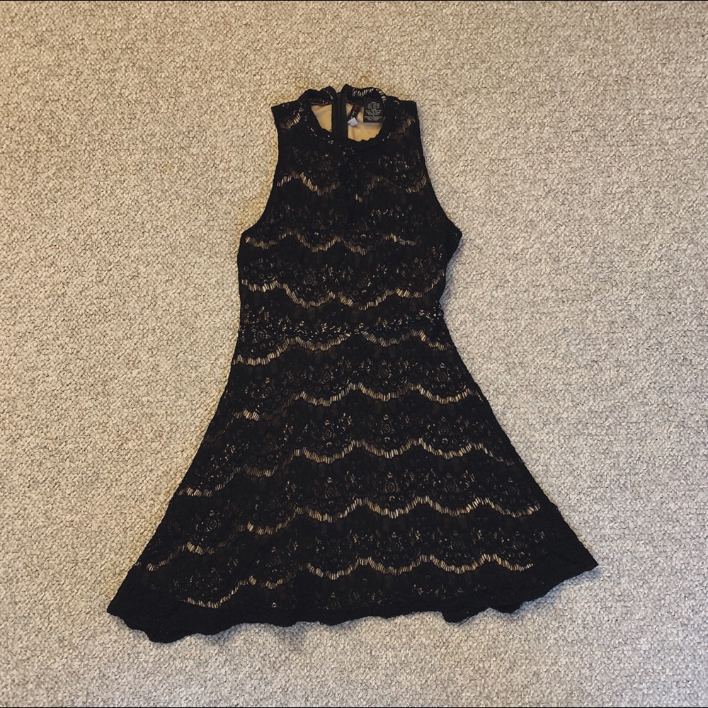 Small Lace Fit and Flare Dress